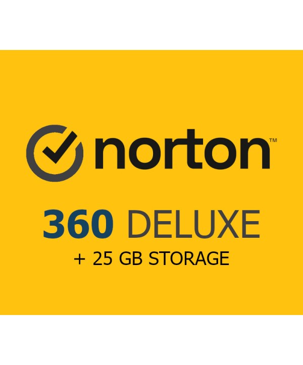 Norton 360 Deluxe 2024 1 Jahr / 3 Geräte + 25 GB Cloud Storage Key EUROPE